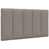 Image de vidaXL Coussin de tête de lit taupe 90 cm tissu 4019146