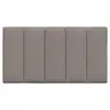 Image de Vidaxl coussin de tête de lit hanko taupe 90 cm tissu