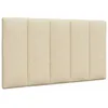 Image de vidaXL Coussin de tête de lit Hanko crème 90 cm tissu 4019147