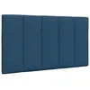 Image de vidaXL Coussin de tête de lit bleu 90 cm tissu 4019148