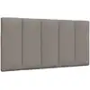 Image de Coussin De Tête De Lit Hanko Taupe 100 Cm Tissu Vidaxl
