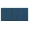 Image de Vidaxl coussin de tête de lit hanko bleu 100 cm tissu