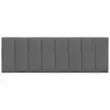 Image de Vidaxl coussin de tête de lit hanko gris foncé 120 cm tissu