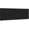 Image de Coussin De Tête De Lit Hanko Noir 120 Cm Tissu Vidaxl