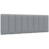 Image de vidaXL Coussin de tête de lit gris clair 140 cm tissu 4019163