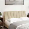 Image de Vidaxl coussin de tête de lit hanko crème 140 cm tissu