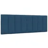 Image de vidaXL Coussin de tête de lit bleu 140 cm tissu 4019169