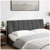 Image de Vidaxl coussin de tête de lit hanko gris foncé 160 cm tissu