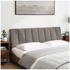 Image de Vidaxl coussin de tête de lit hanko taupe 160 cm tissu