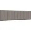 Image de Coussin De Tête De Lit Hanko Taupe 180 Cm Tissu Vidaxl