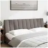 Image de Vidaxl coussin de tête de lit hanko taupe 180 cm tissu