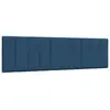 Image de Coussin De Tête De Lit Hanko Bleu 180 Cm Tissu Vidaxl