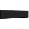 Image de Coussin De Tête De Lit Hanko Noir 200 Cm Tissu Vidaxl