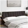 Image de Vidaxl coussin de tête de lit hanko marron foncé 200 cm tissu