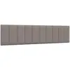 Image de Coussin De Tête De Lit Hanko Taupe 200 Cm Tissu Vidaxl