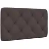 Image de Coussin De Tête De Lit Marron Foncé 90 Cm Tissu Vidaxl