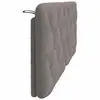 Image de Vidaxl coussin de tête de lit taupe 120 cm tissu