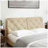 Image de Vidaxl coussin de tête de lit crème 120 cm tissu
