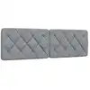 Image de Coussin De Tête De Lit Gris Clair 160 Cm Tissu Vidaxl