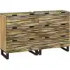 Image de Ensemble De Buffet 2 Pc Naturel 120 X 33 X 75 Cm Vidaxl