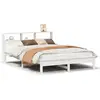 Image de Vidaxl cadre de lit sans matelas blanc 160x200 cm bois de pin massif