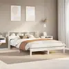 Image de Cadre De Lit Sans Matelas Blanc 150x200 Cm Bois De Pin Massif Vidaxl