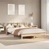 Image de Cadre De Lit Sans Matelas 140x190 Cm Bois De Pin Massif Vidaxl