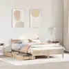 Image de Cadre De Lit Sans Matelas 140x190 Cm Bois De Pin Massif Vidaxl
