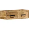 Image de Meuble Tv Mural 60x30x19 Cm Bois Massif De Manguier Brut Vidaxl