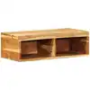 Image de Meuble Tv Mural 60x30x19 Cm Bois Massif D'acacia Vidaxl