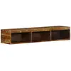 Image de Meuble Tv Mural 100x30x19 Cm Bois Massif De Récupération Vidaxl