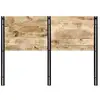 Image de Vidaxl tête de lit 140 cm bois massif manguier et fer