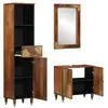 Image de Vidaxl ensemble de meubles de salle de bain 3 pcs marron miel