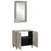 Image de Vidaxl ensemble de meubles de salle de bain montage mural 2 pcs gris