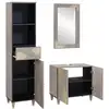 Image de Vidaxl ensemble de meubles de salle de bain avec tiroir 3 pcs gris