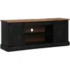Image de Meuble Tv Halden 2 Portes Coulissantes Noir 150x40x60 Cm Vidaxl