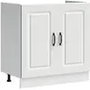 Image de Vidaxl meuble bas pour évier kalmar blanc 80x46x81,5cm bois ingénierie