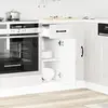 Image de Armoire De Cuisine Kalmar Blanc Brillant Bois Ingénierie Vidaxl