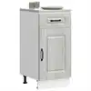 Image de Armoire De Cuisine Kalmar Sonoma Gris Bois D'ingénierie Vidaxl