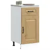 Image de Armoire De Cuisine Kalmar Chêne Artisanal Bois D'ingénierie Vidaxl