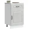 Image de vidaXL Armoire de cuisine Kalmar gris béton bois dingénierie meuble bas dévier meuble bas de cuisine avec tiroir meuble 853481