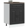 Image de vidaXL Armoire de cuisine Kalmar noir bois dingénierie 853488