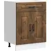 Image de Armoire De Cuisine Kalmar Chêne Fumé Bois D'ingénierie Vidaxl