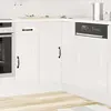 Image de Armoire D'angle De Cuisine Kalmar Blanc Brillant Vidaxl