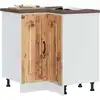 Image de Armoire D'angle De Cuisine Kalmar Vieux Bois Bois D'ingénierie Vidaxl