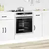 Image de Armoire À Four Kalmar Blanc Brillant Bois D'ingénierie Vidaxl