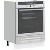 Image de Armoire À Four Kalmar Sonoma Gris Bois D'ingénierie Vidaxl