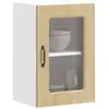 Image de Armoire Murale De Cuisine Avec Porte Vitrée "kalmar" En Bois D'ingénierie Vidaxl