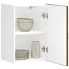 Image de Armoire Murale De Cuisine Kalmar Chêne Marron Bois D'ingénierie Vidaxl