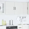 Image de Armoires Murales De Cuisine 2pcs Kalmar Blanc Bois D'ingénierie Vidaxl